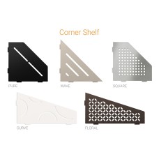Schluter®-SHELF-E - Corner shelf designed for tiled walls