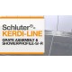 Schluter®-SHOWERPROFILE-R - Transition profile covers exposed wall where floor slopes to linear drain 10500