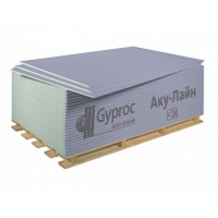 AkuLine ГКЛА Gyproc, лист 2000 х 1200 х 12,5 мм (2,4м2/лист) 10648